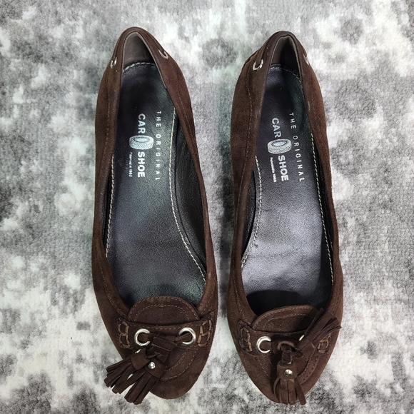 THE ORIGINAL CAR SHOE Loafers Tassels Leather - Picture 7 of 10